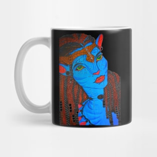 Blue girl Mug